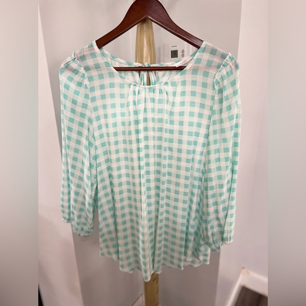 Mint green light weight blouse